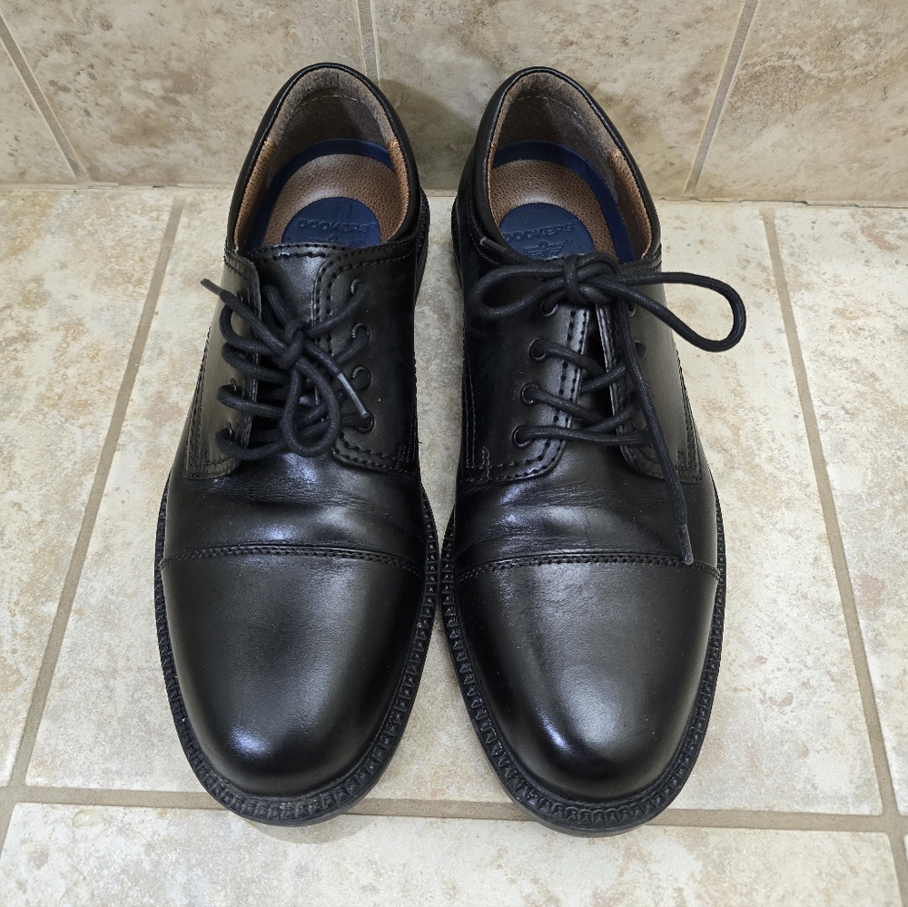Dockers Men's Gordon Black Leather Dress Shoes